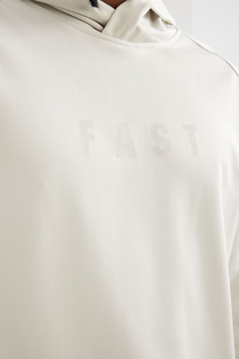 رجال اللون الحجري سويت شيرت رياضي قصة عادية قماش سكوبا من DeFactoFit