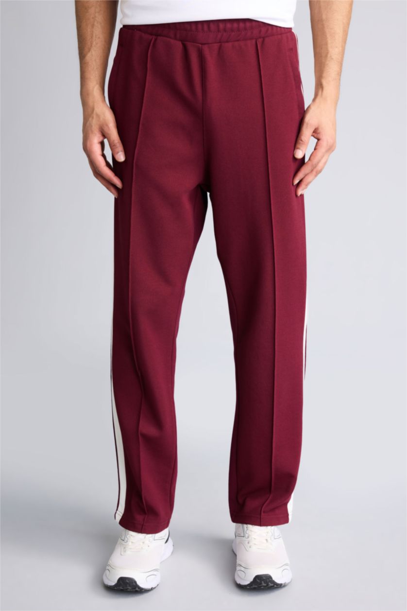 Man Bordeaux Standard Fit Jogger