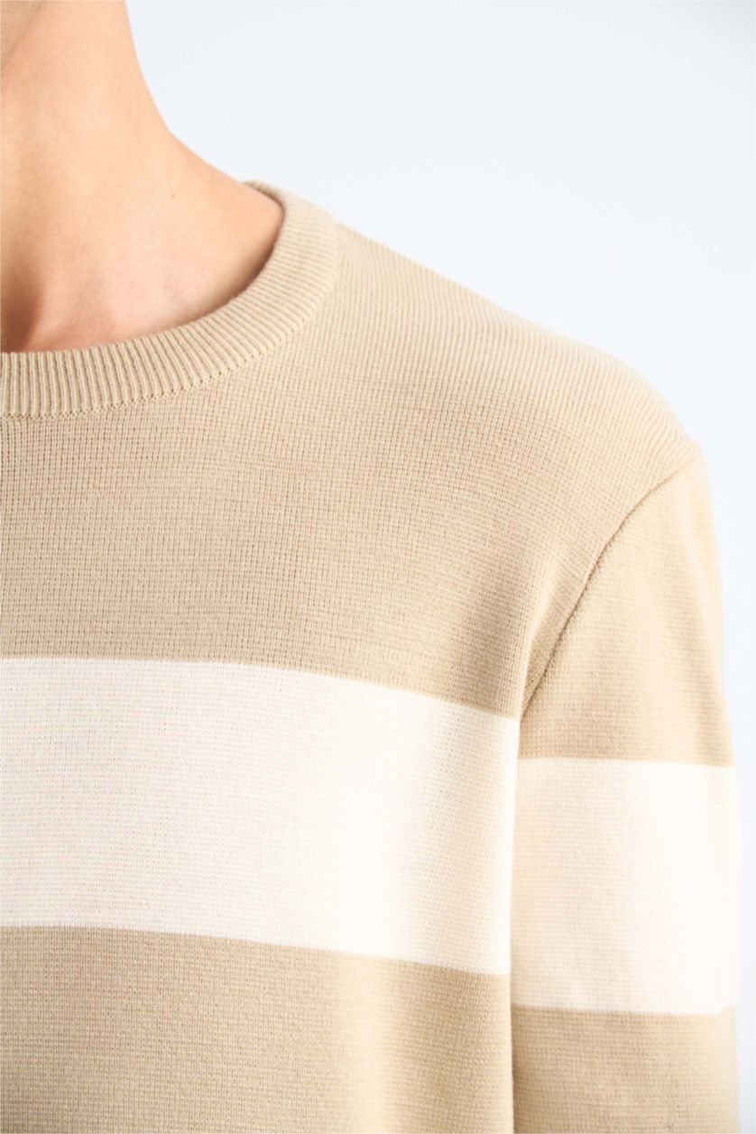 رجال بيج بلوز تريكو قصة عادية بياخة مستديرة