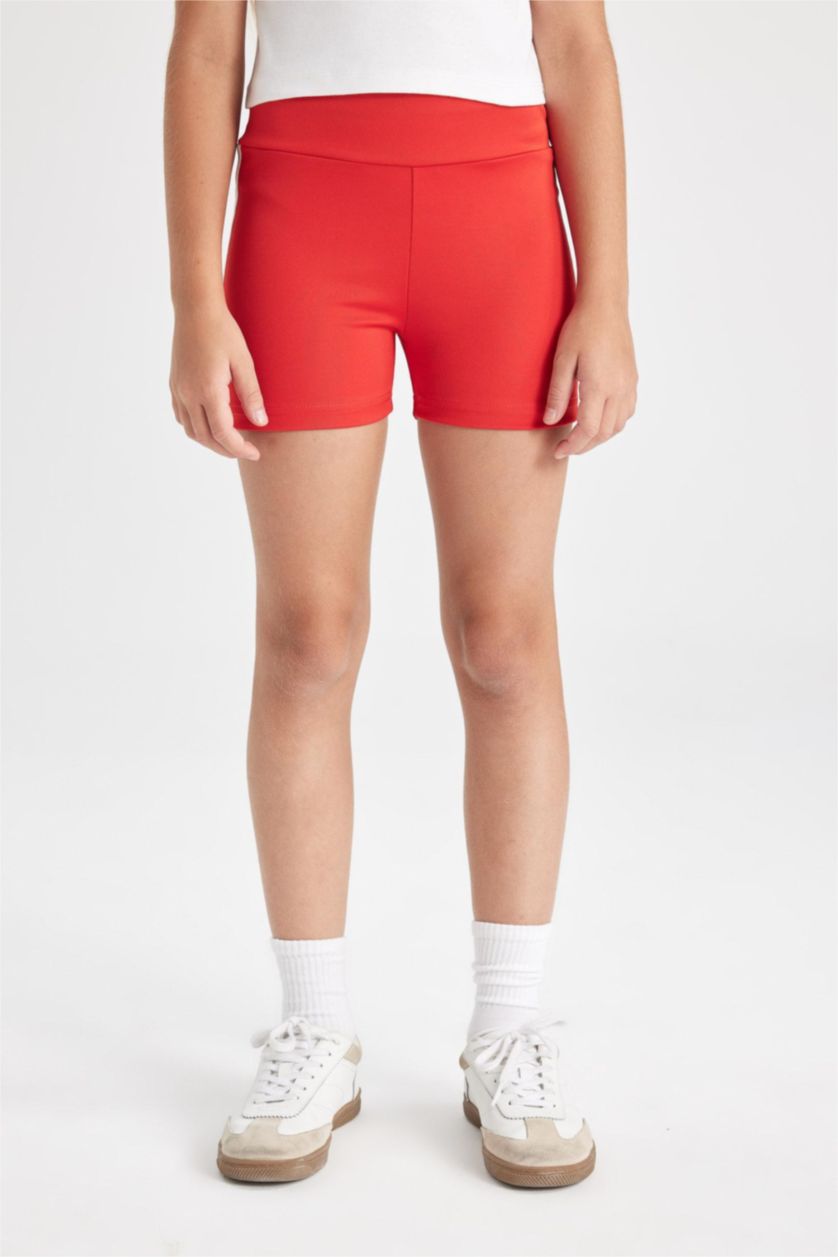 بنات أحمر ستريج قصير بناتي