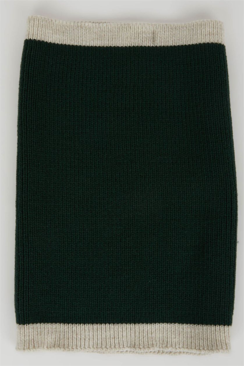 Мальчики и подростки Зеленый Шапка и шарф новогодние для мальчиков