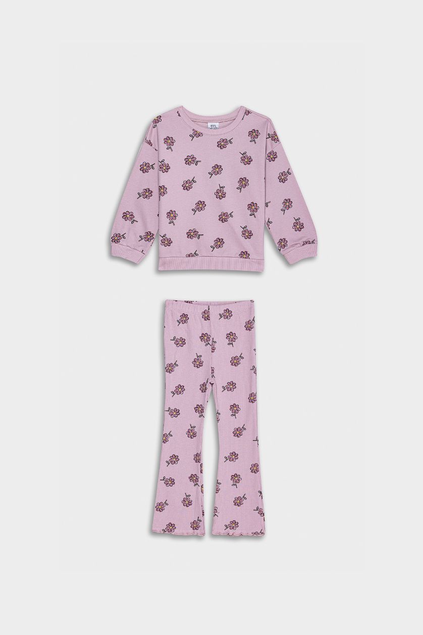 BABY GIRL Lilac Baby Girl Floral 2 Piece Set