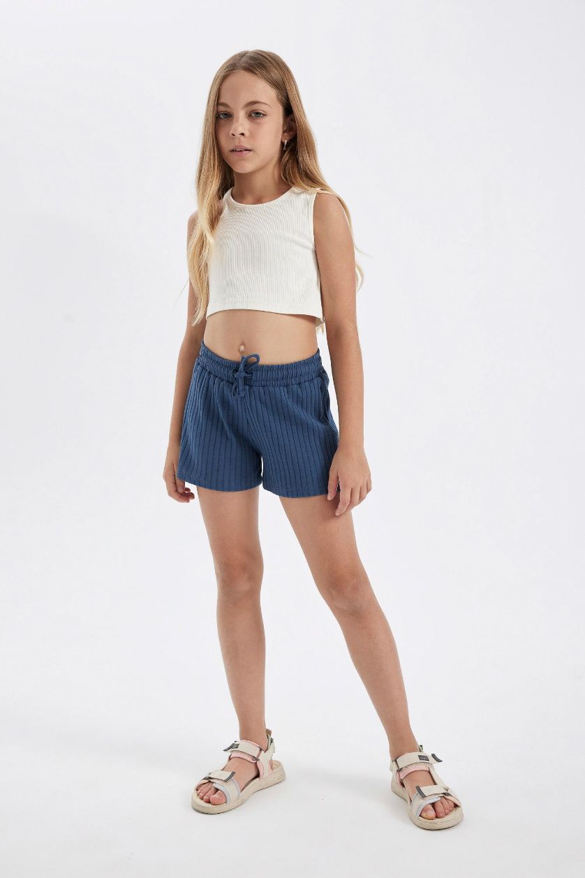 Girls & Teens Indigo Girl Ribbed Camisole Shorts