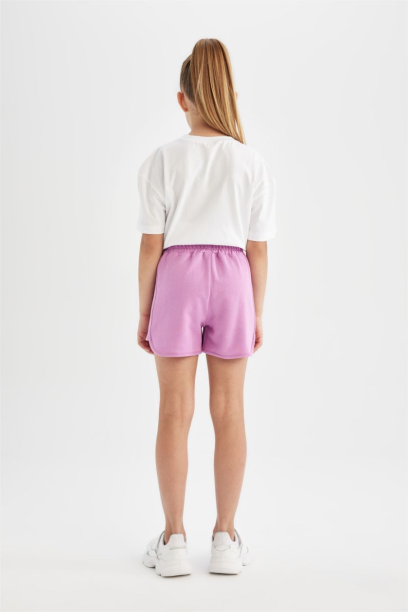 GIRLS & TEENS Light Purple Girl Printed Shorts