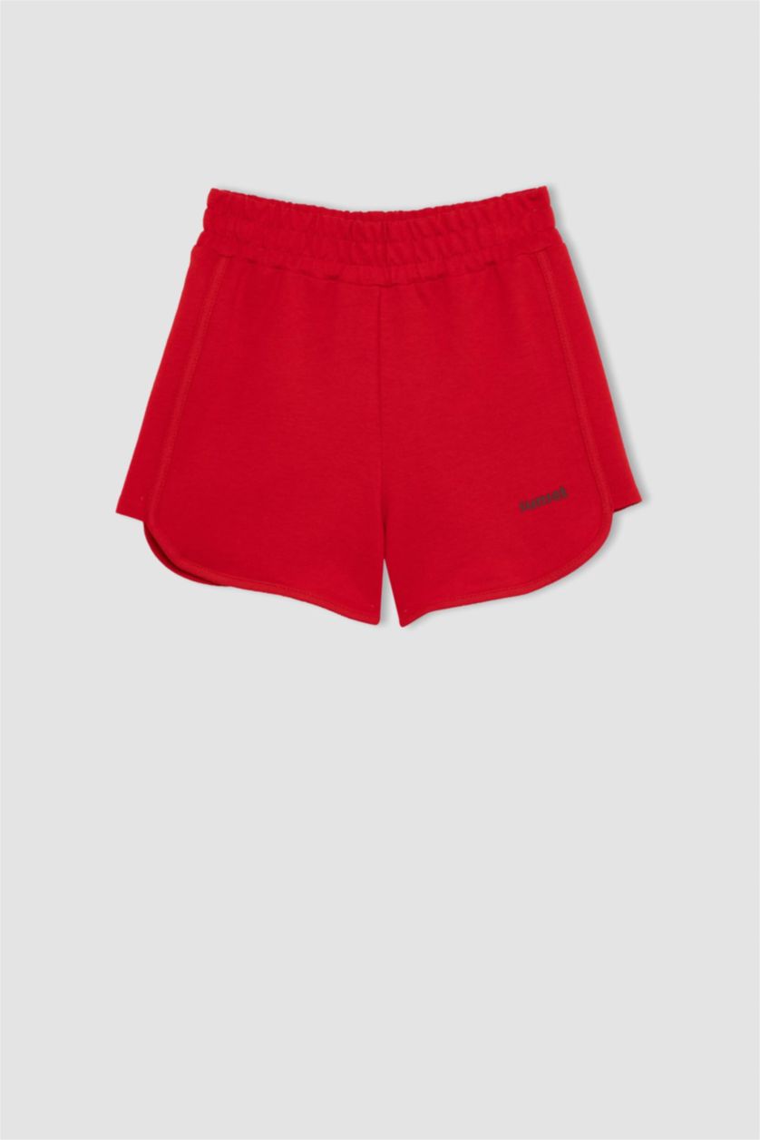 Kız Çocuk - Genç Kız Kırmızı Kız Çocuk Baskılı Şort