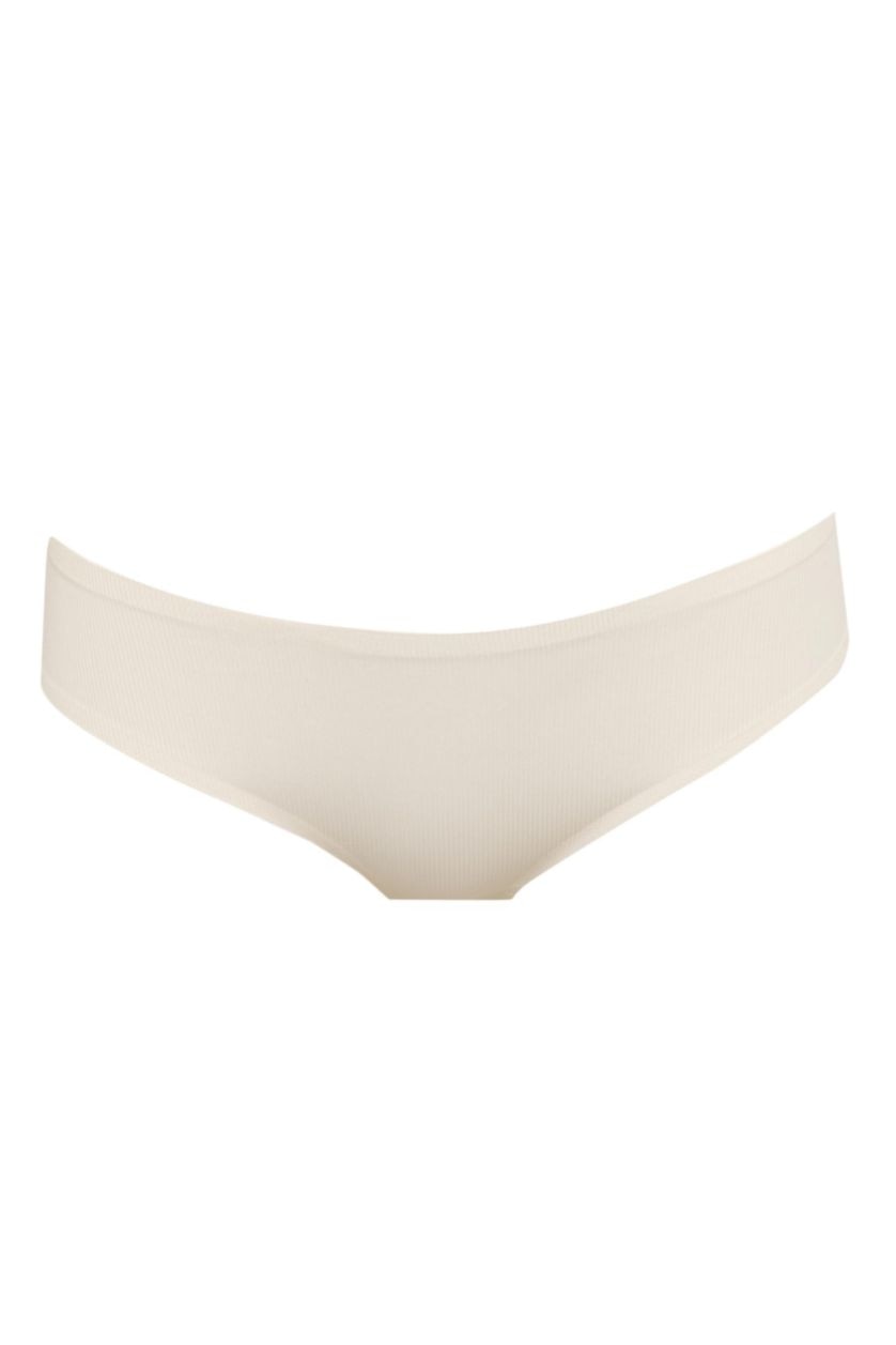 Woman Ecru Ribana Slip Panty