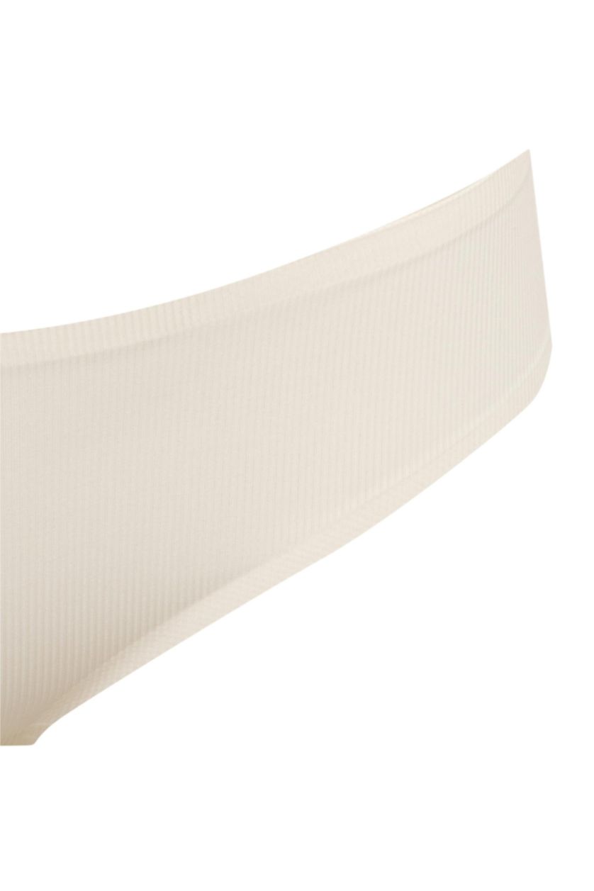 Woman Ecru Ribana Slip Panty