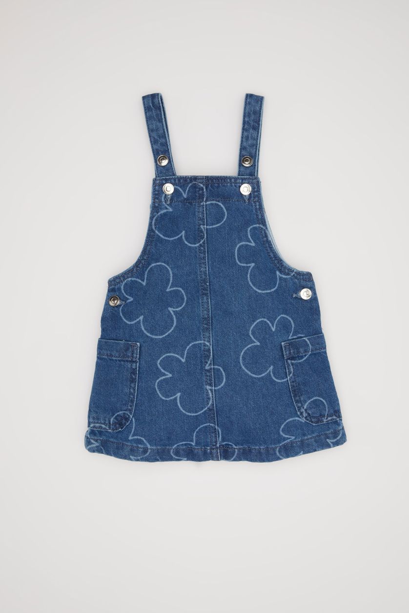 BÉBÉ FILLE Bleu Salopette en jean florale pour Fille