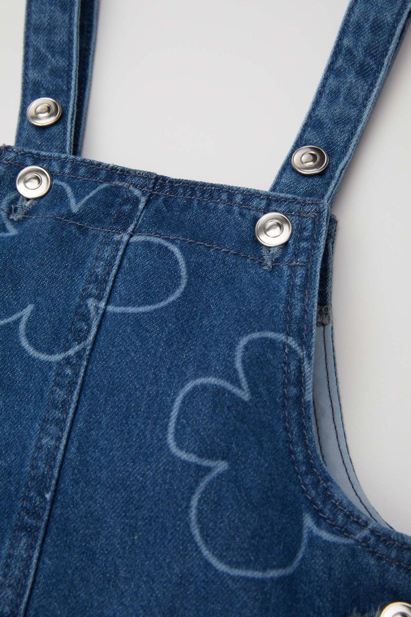 BÉBÉ FILLE Bleu Salopette en jean florale pour Fille