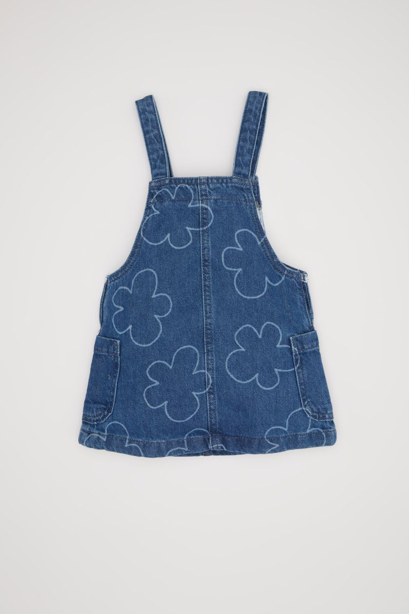 BÉBÉ FILLE Bleu Salopette en jean florale pour Fille