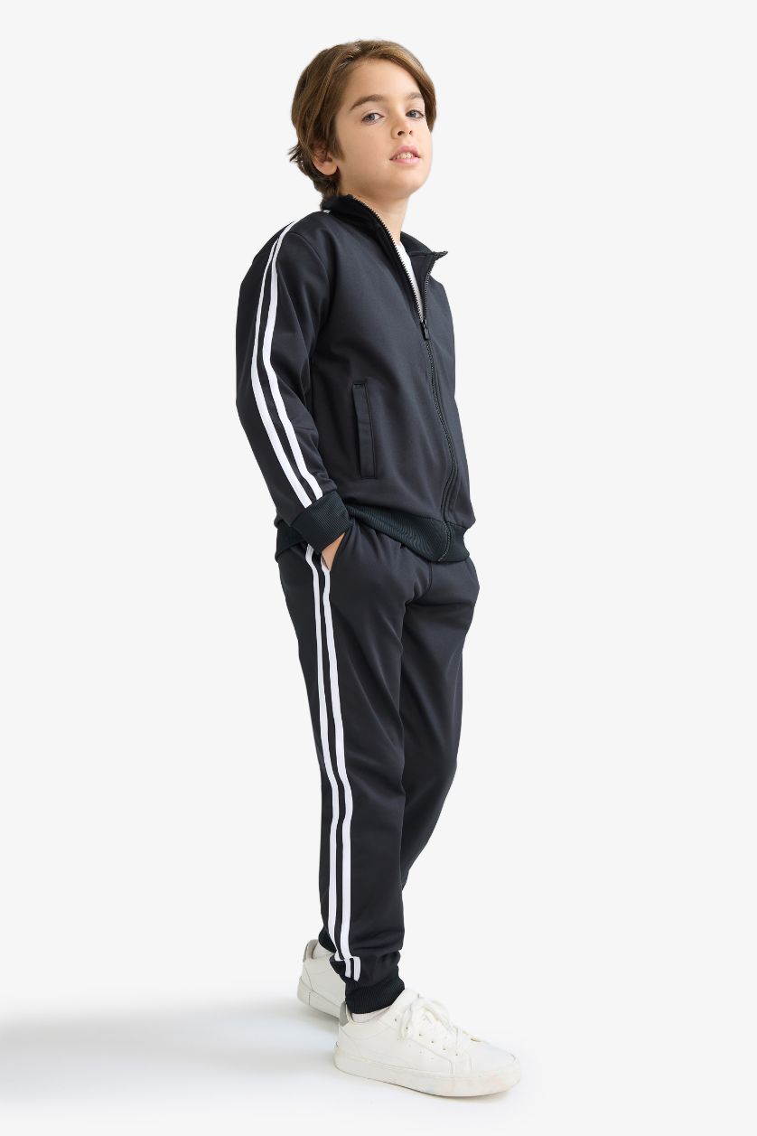 أولاد أسود سيت ولادي بنطلون بجامة وسويت شيرت - قطعتين