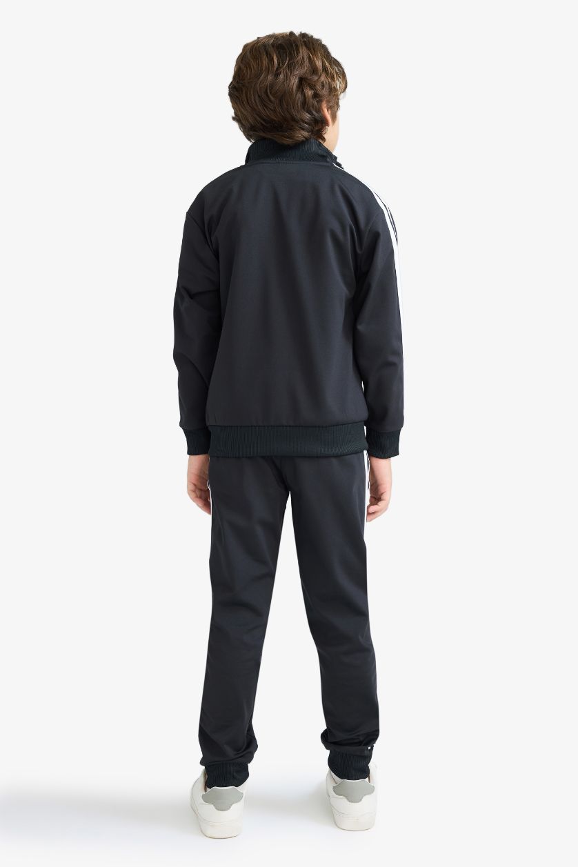 أولاد أسود سيت ولادي بنطلون بجامة وسويت شيرت - قطعتين