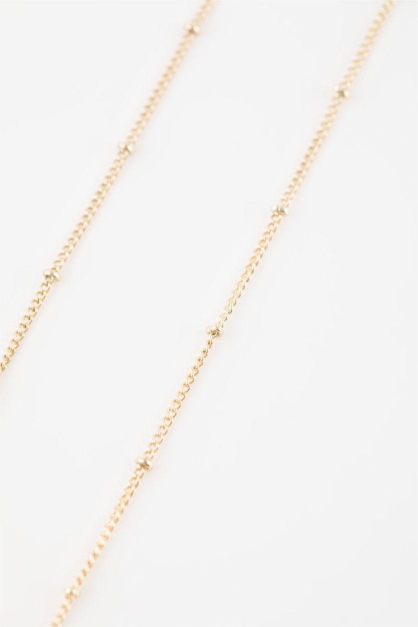 Kadın Altın Declara x DeFacto Çiçekli Gold Bel Zinciri