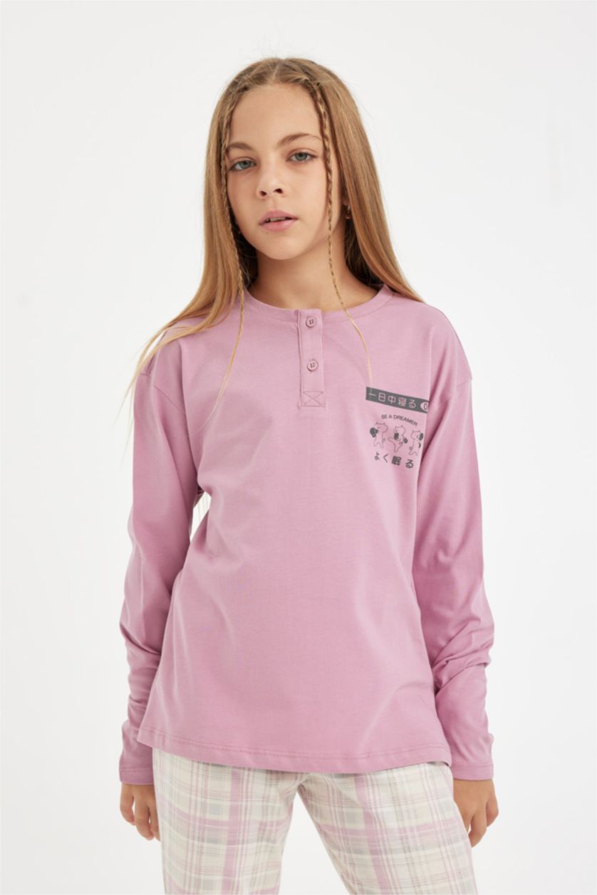 GIRLS & TEENS Rose Girl Printed 2 Piece Pajama Set