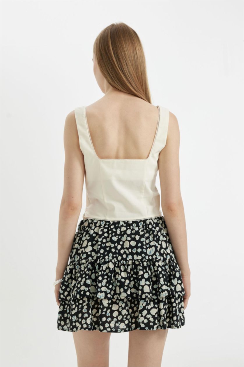 Woman Ecru Bengalin Sleeveless Blouse