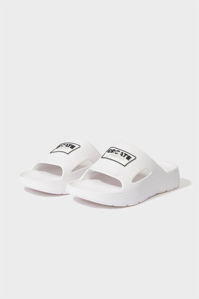 Man White Man High Sole Eva Slippers