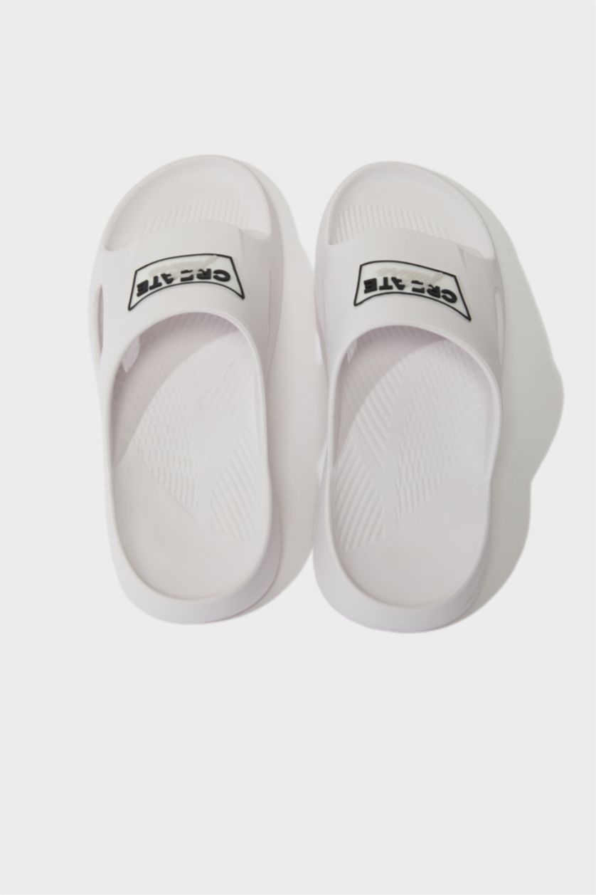 Man White Man High Sole Eva Slippers