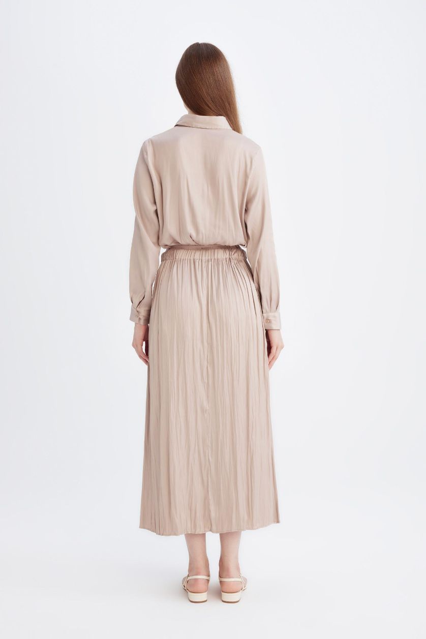 نساء بيج فاتح تنورة ماكسي ستان قصة A