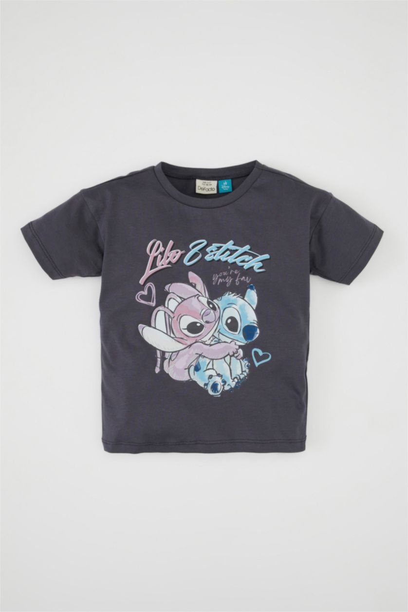 Baby Girl Anthracite Baby Girl Disney Lilo & Stitch T-Shirt