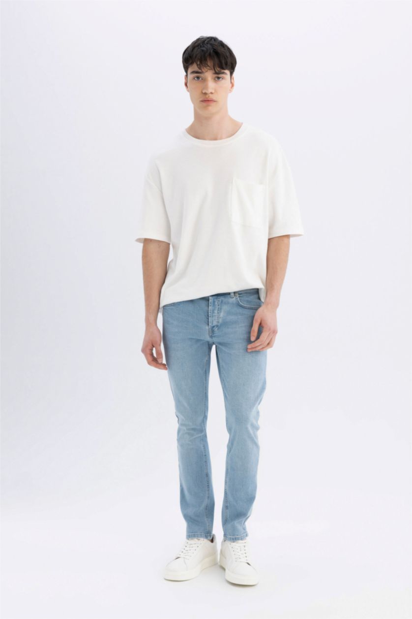 HOMME BLEU Clair PEDRO - Coupe slim en jean