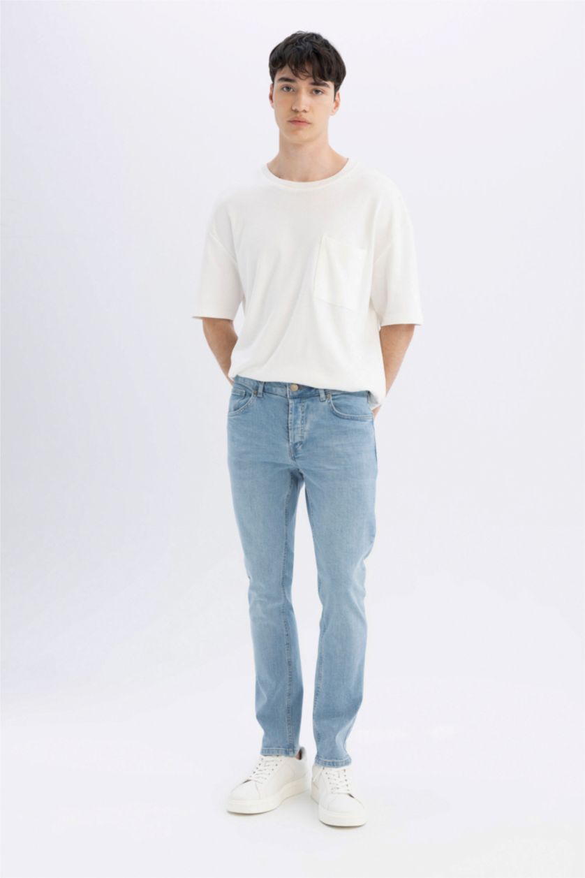 HOMME BLEU Clair PEDRO - Coupe slim en jean