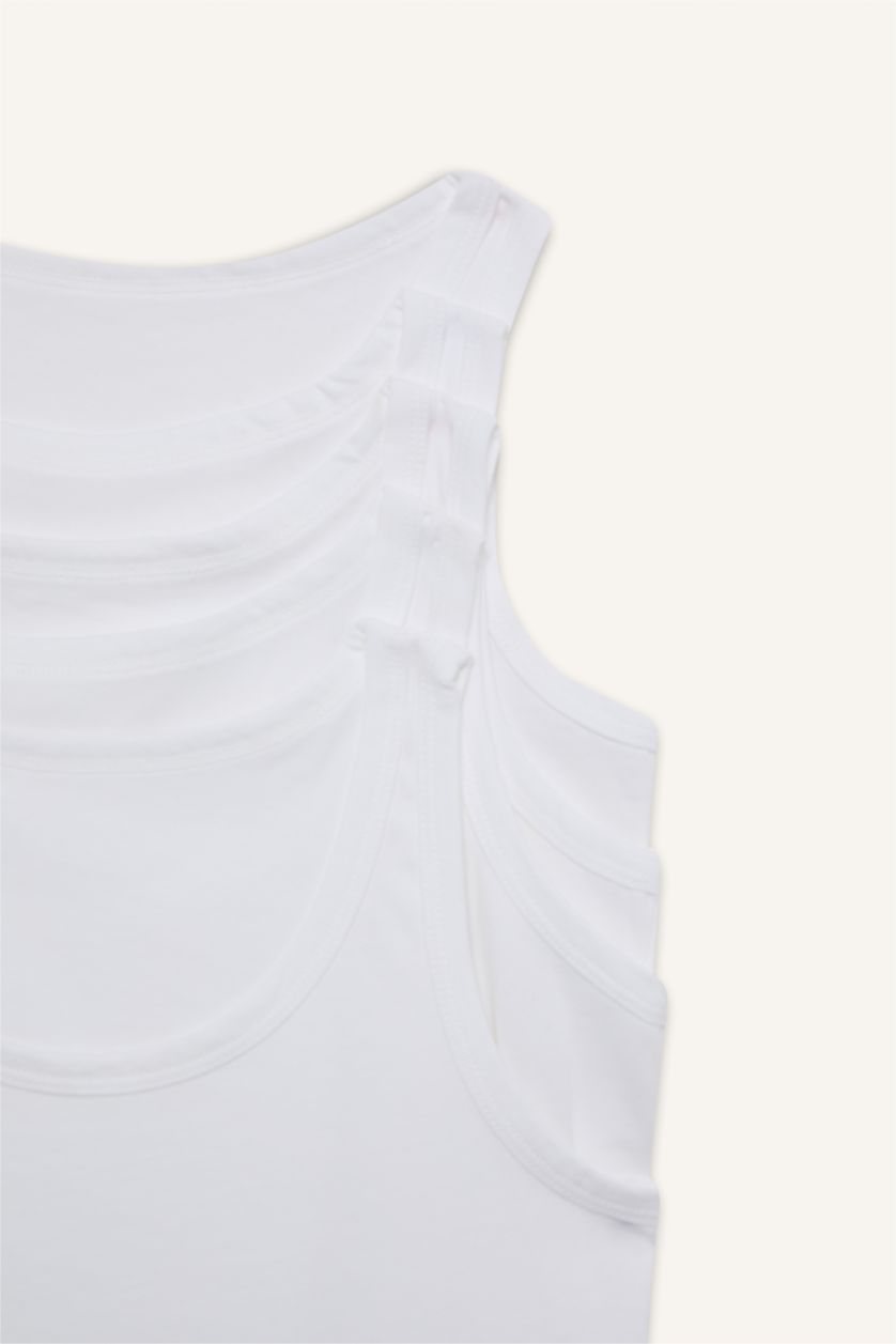 Erkek Çocuk - Genç Erkek Beyaz 5'Li Atlet Erkek Çocuk