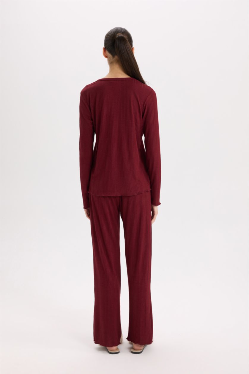 Kadın Bordo Ribana 2'li Takım