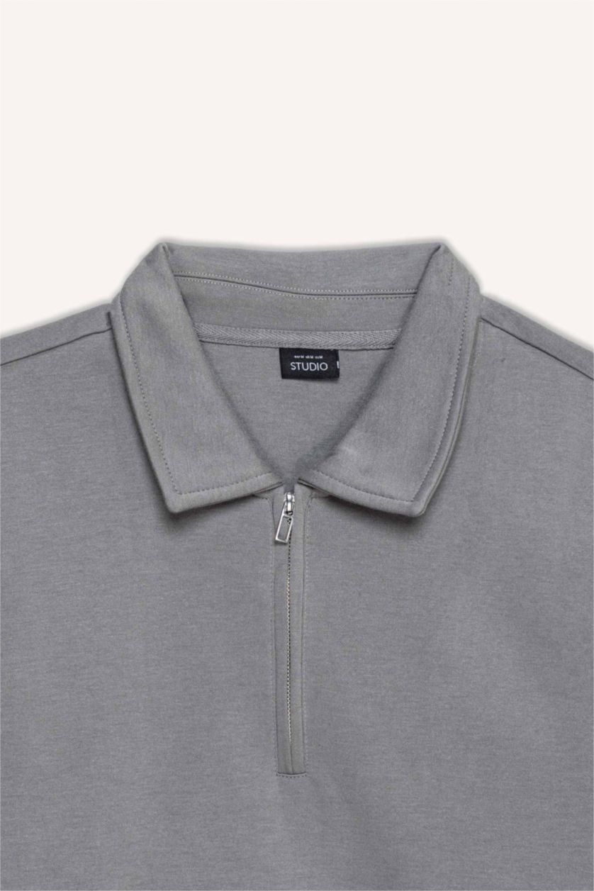 MAN Dark Grey Regular Fit Long Sleeve Sweatshirt