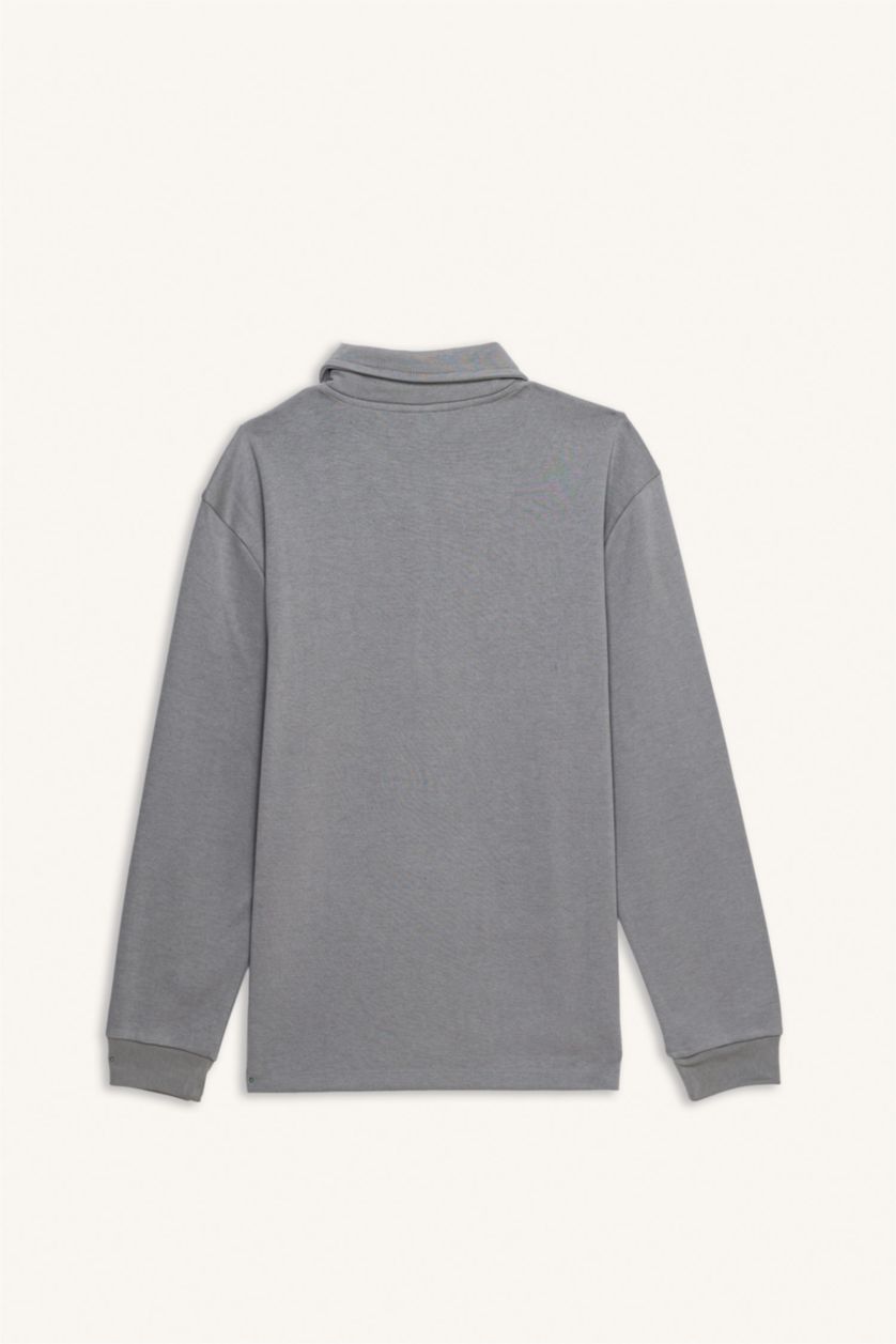MAN Dark Grey Regular Fit Long Sleeve Sweatshirt