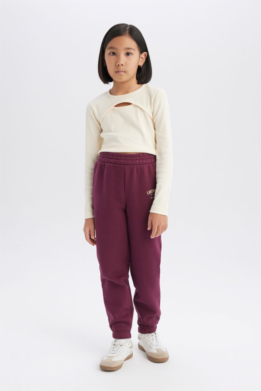 GIRLS & TEENS Bordeaux Girl Standard Fit Jogger Pants