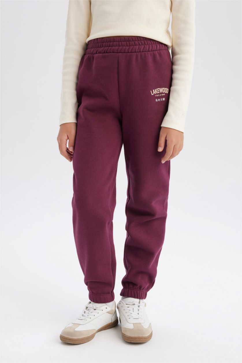 GIRLS & TEENS Bordeaux Girl Standard Fit Jogger Pants