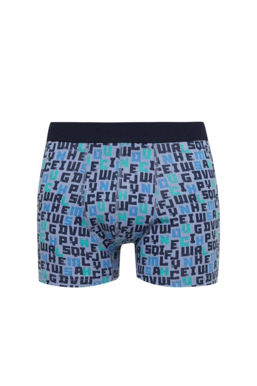 رجالي اللون الملكي بوكسر قصة عادية - 3 قطع