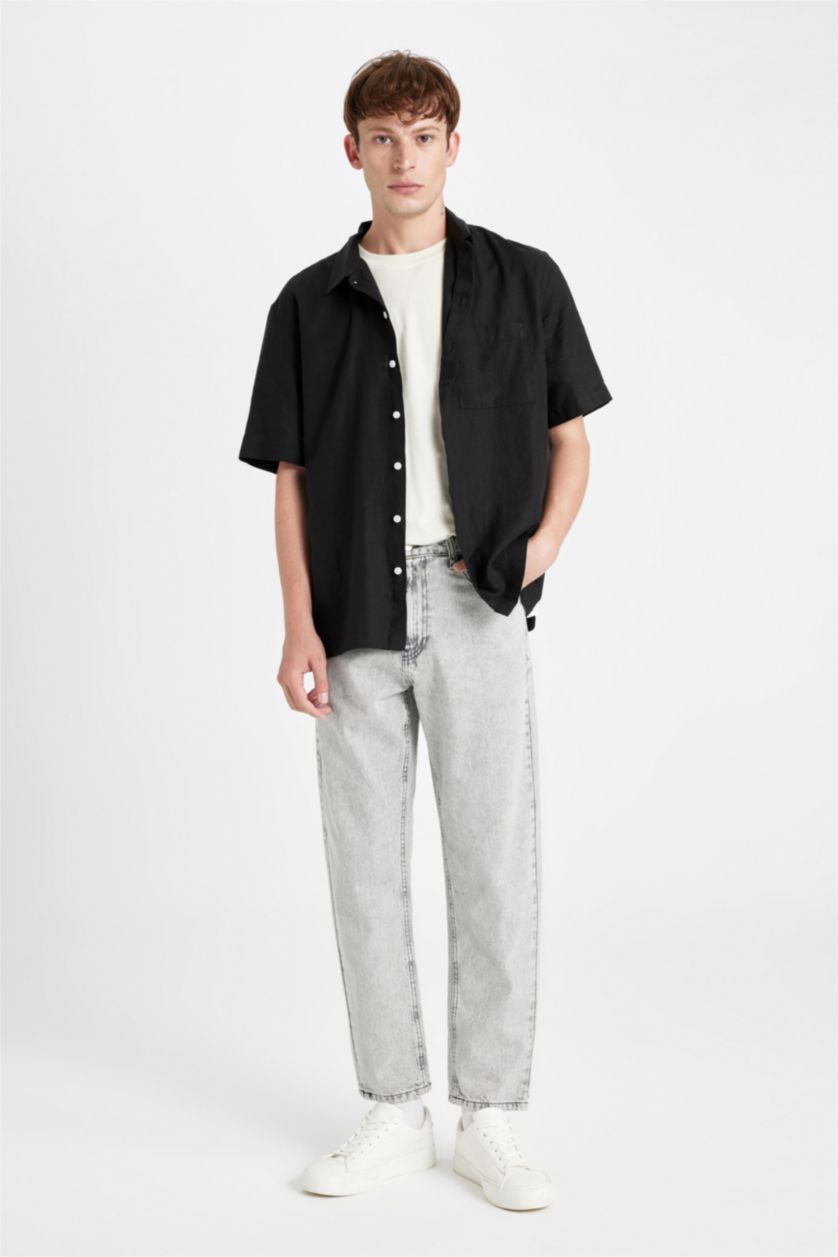 MAN Light Grey 90's Slim Fit High Waist Narrow Leg Jeans