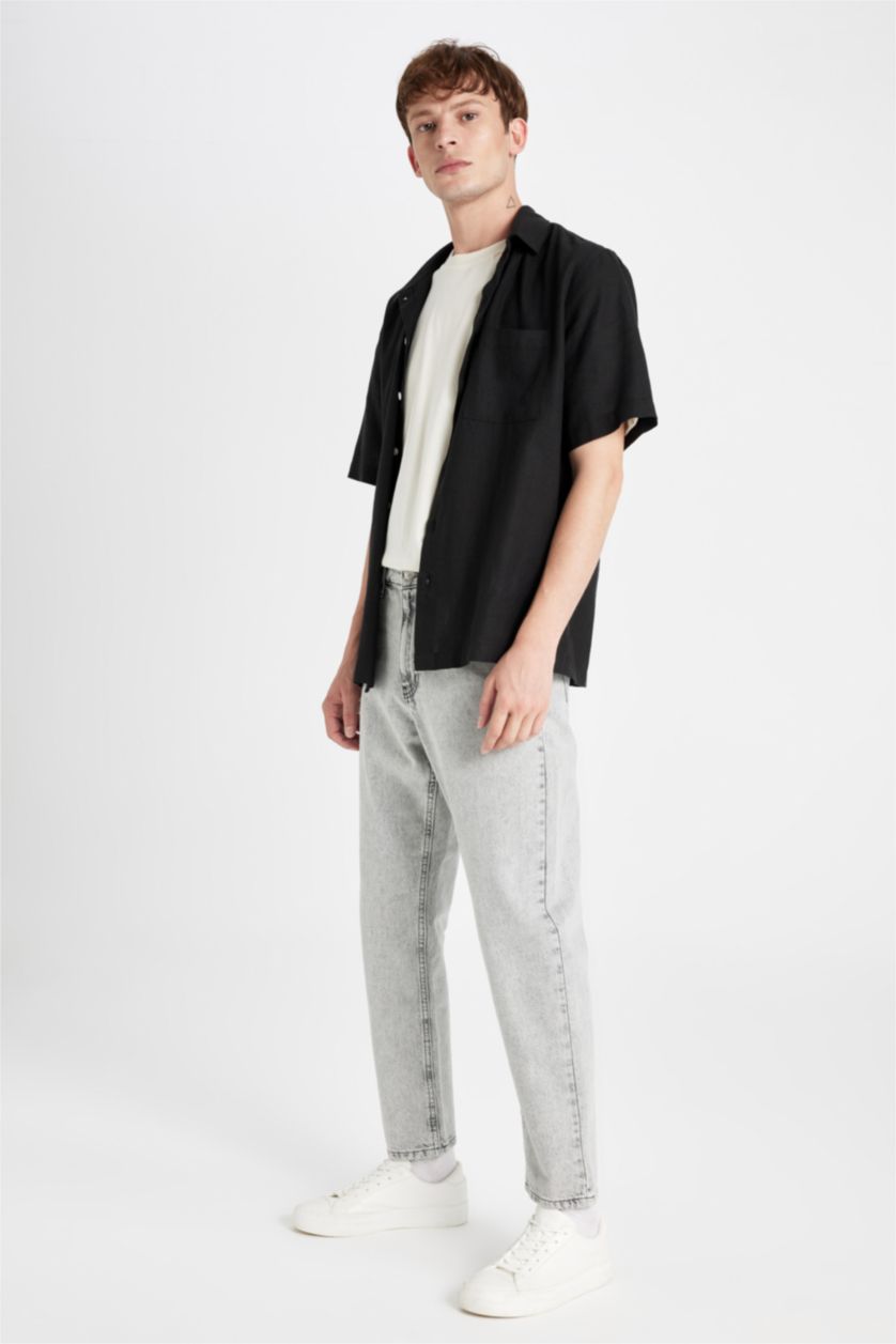 MAN Light Grey 90's Slim Fit High Waist Narrow Leg Jeans