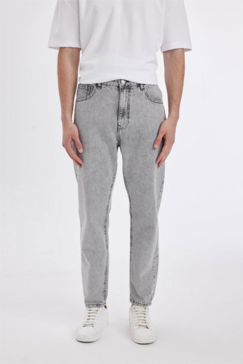 MAN Light Grey 90’S Slim Fit Trousers