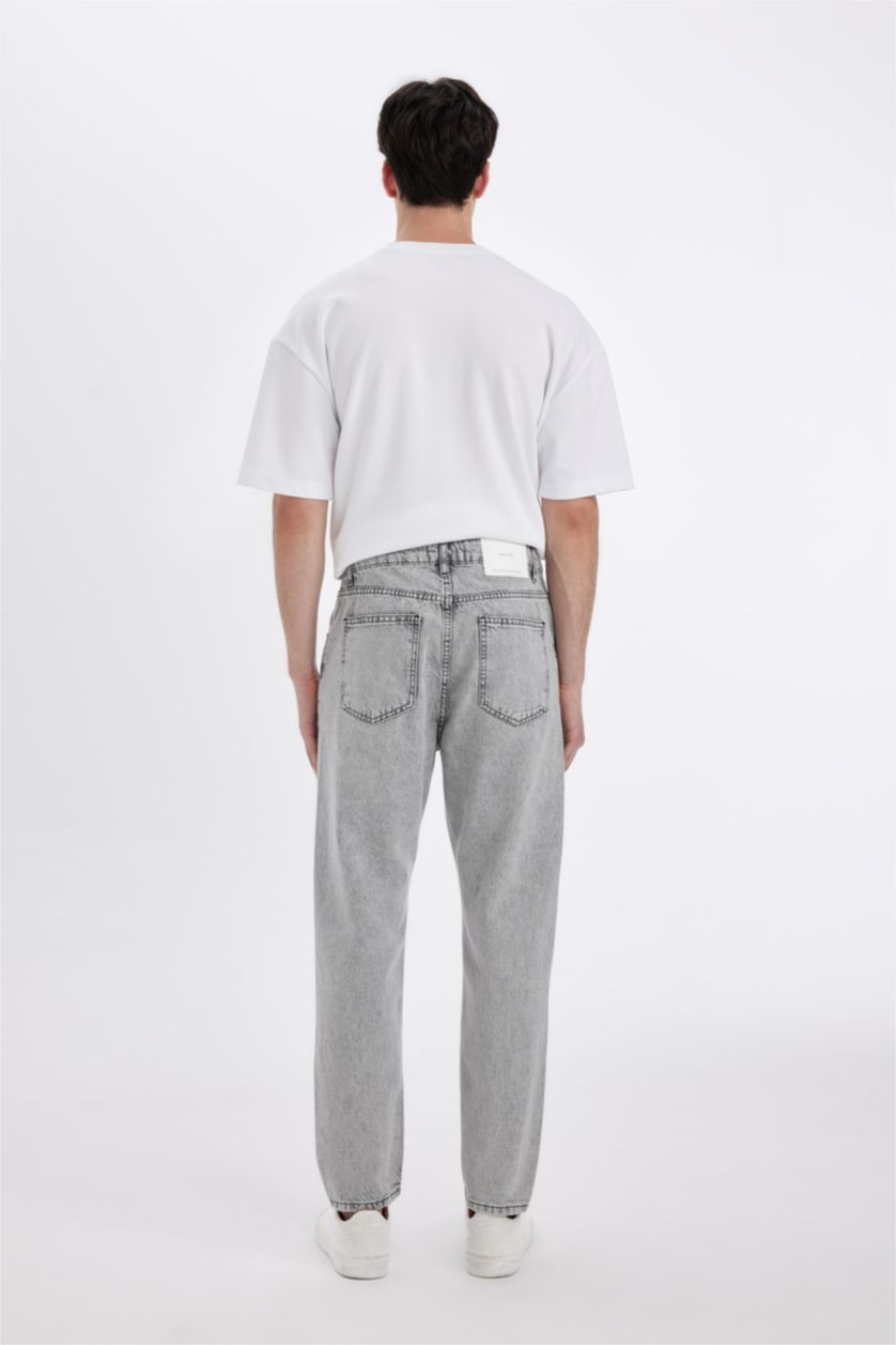 رجال رمادي فاتح 90’S Slim Fit Trousers