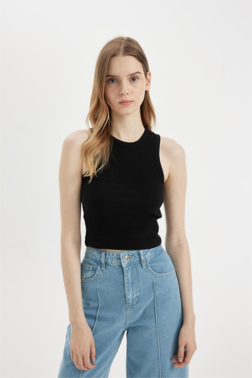 نساء اوف وايت طقم 2 ديباردور مضلع برقبة مستديرة قصة سليم