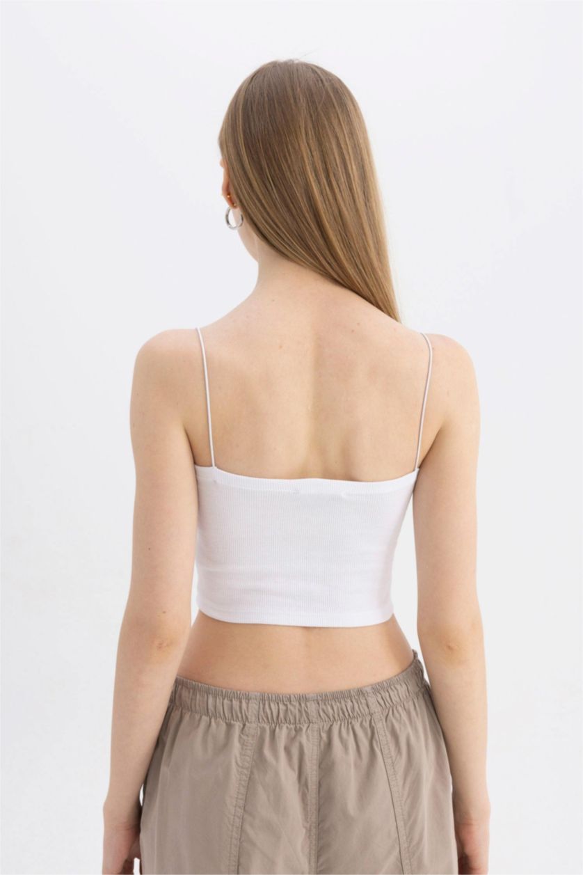 FEMME Noir Lot de 2 Crop tops basiques à bretelles