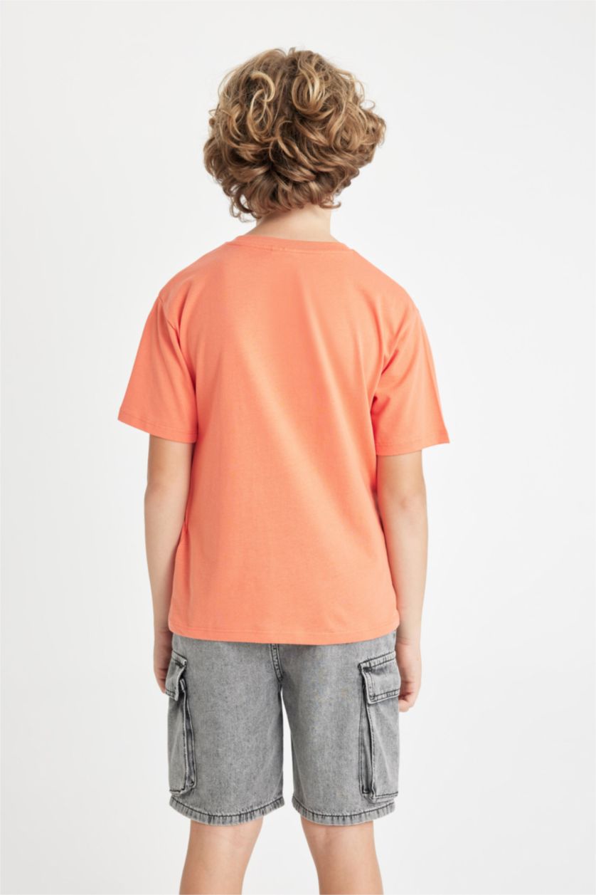 أولاد برتقالي تيشيرت ولادي نص ردن قصة عادية