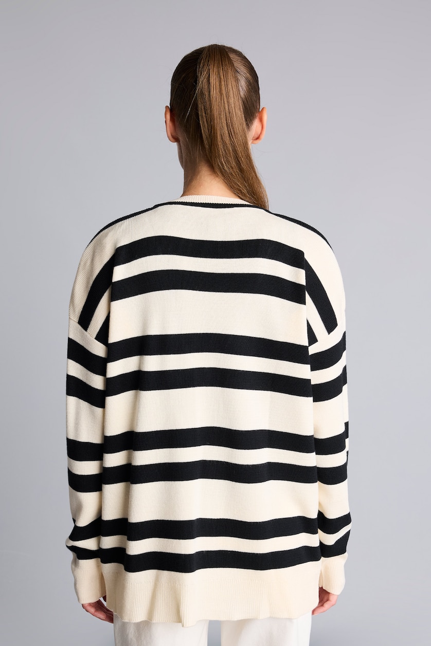WOMAN Ecru Regular Fit Cardigan