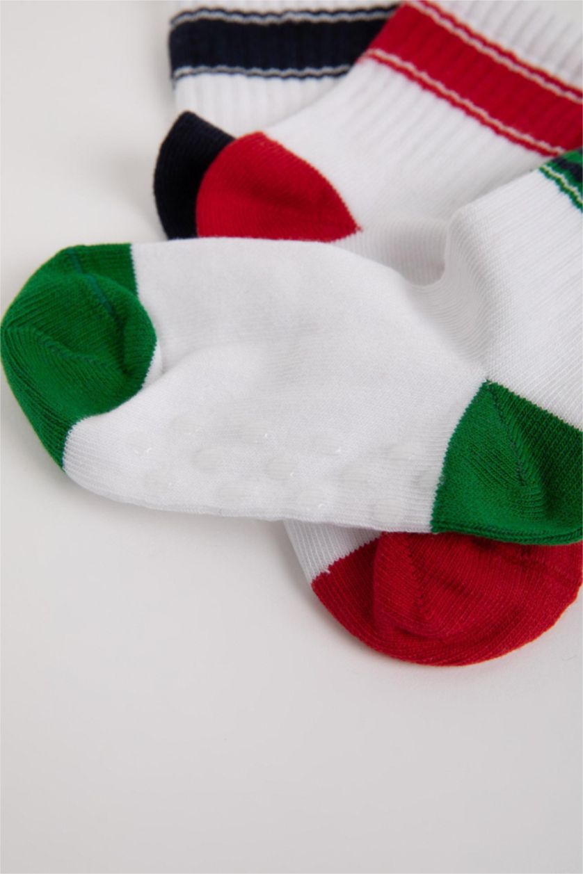 Baby Boy Karma Baby Boy Non-Slip Sole 3 Piece Cotton Long Socks