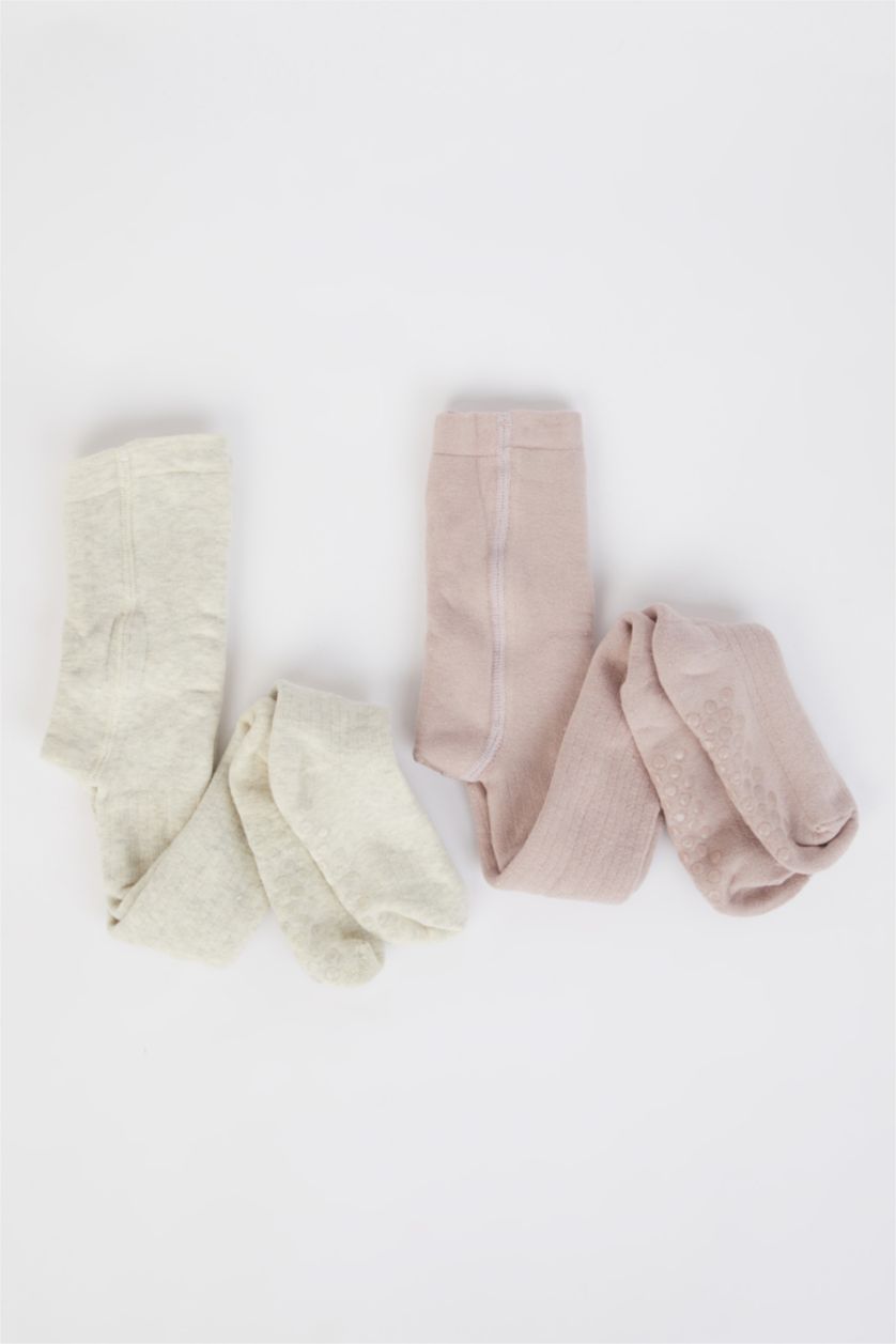 Baby Girl Yumuşak Baby Girl Seamless 2 Piece Cotton Pantyhose