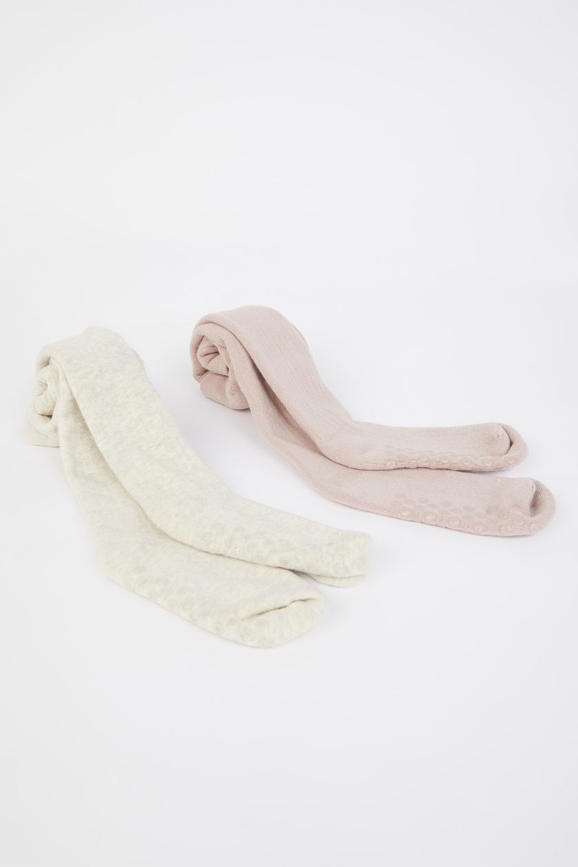 Baby Girl Yumuşak Baby Girl Seamless 2 Piece Cotton Pantyhose