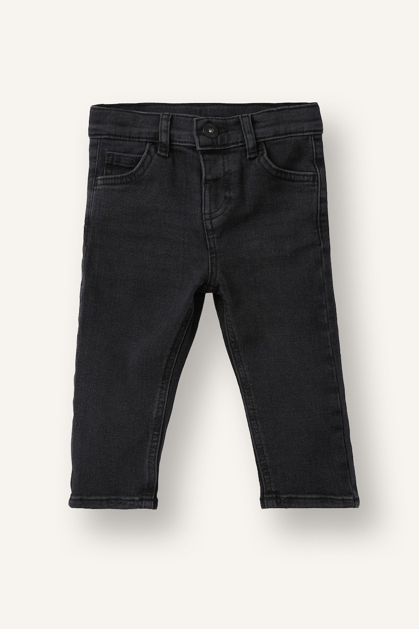 Baby Boys Black Regular Fit Jeans
