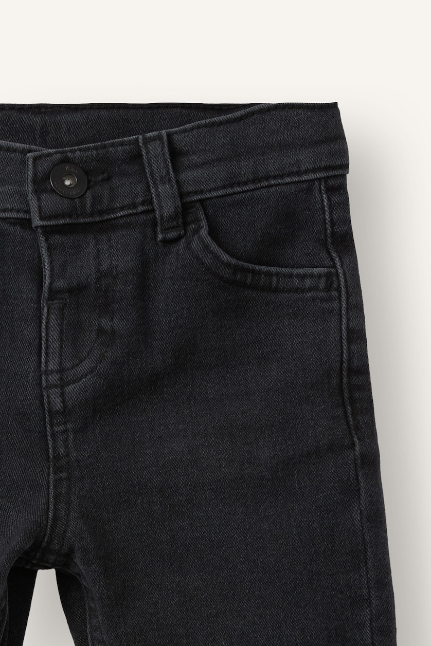 Baby Boys Black Regular Fit Jeans