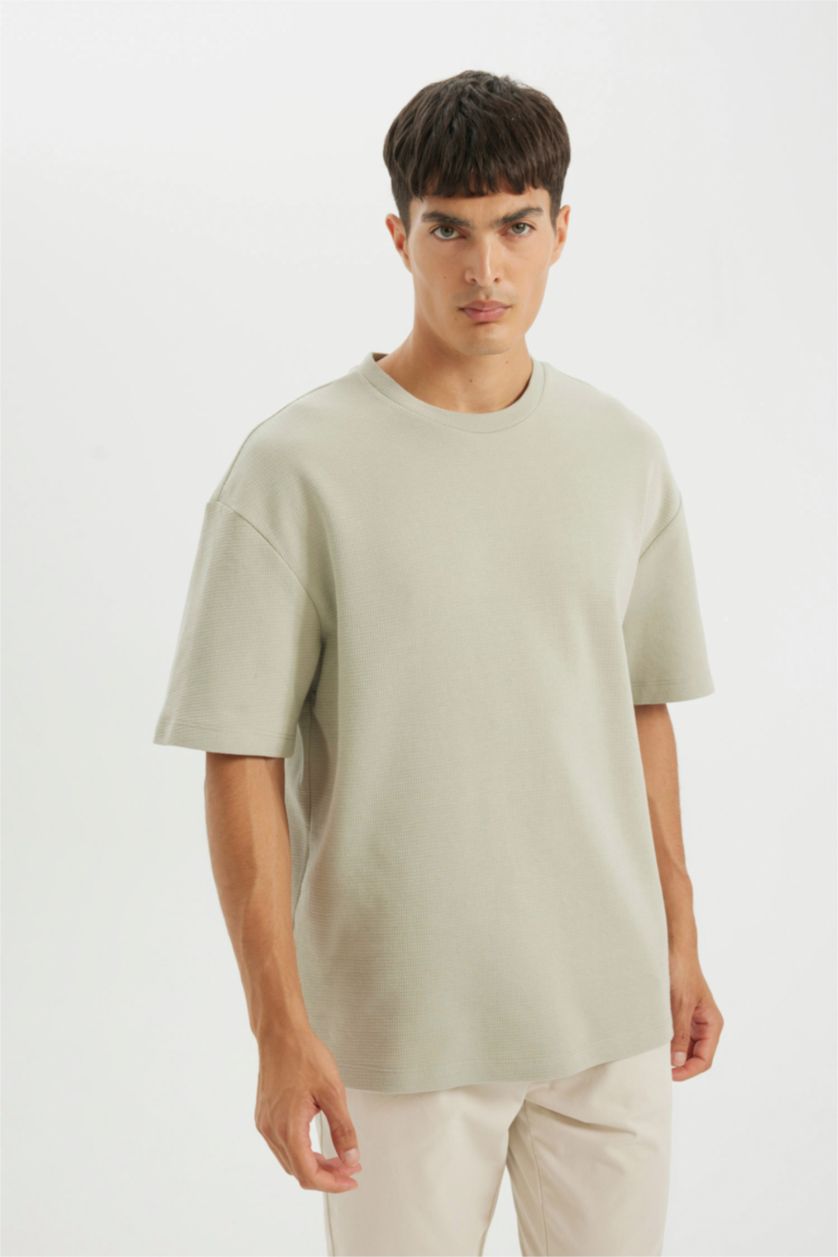 MAN Light Khaki Relax Fit Short Sleeve T-Shirt