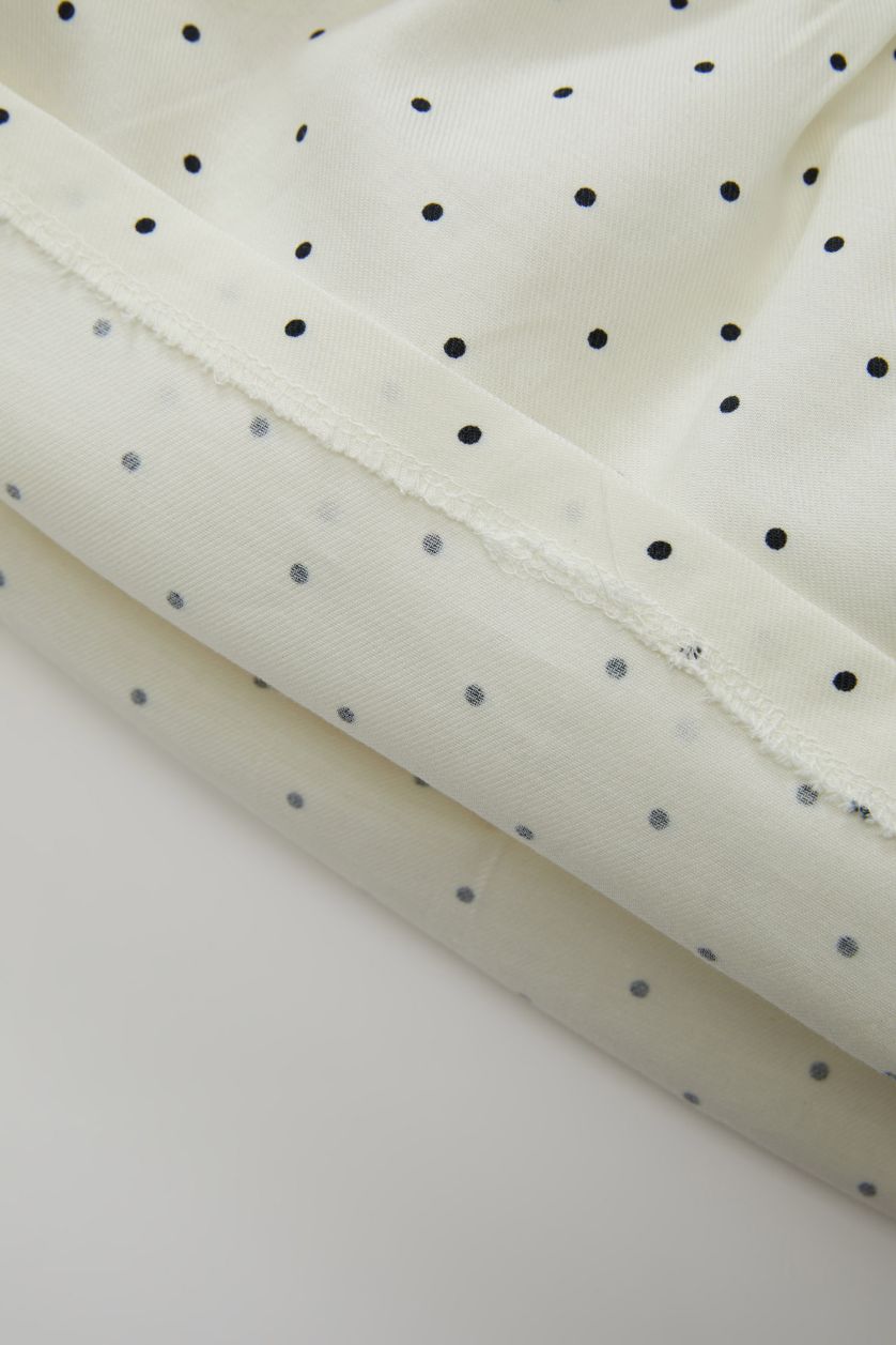 طفلة صغيرة اللون الحجري فستان بناتي تويل منقط قصة عادية كم طويل