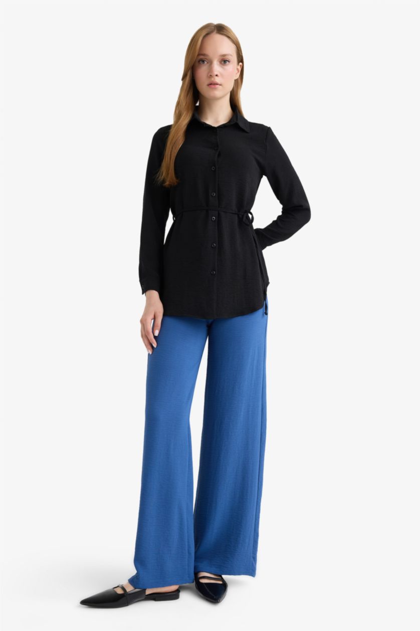 WOMAN Indigo Wide Leg Trousers