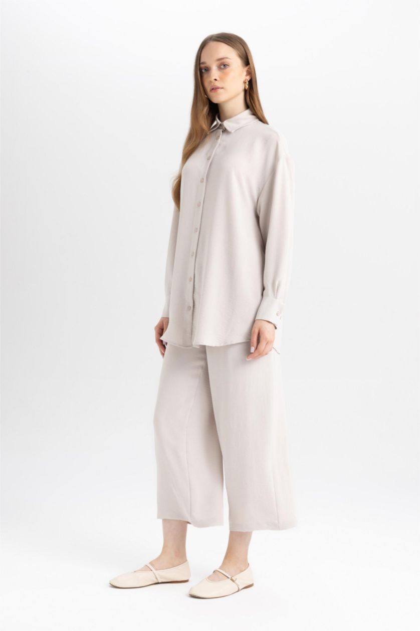 WOMAN Stone Wide Leg Trousers