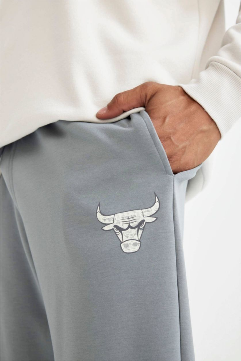 رجالي رمادي بنطلون سويت بانتس قماش سكوبا قصة عادية عادي